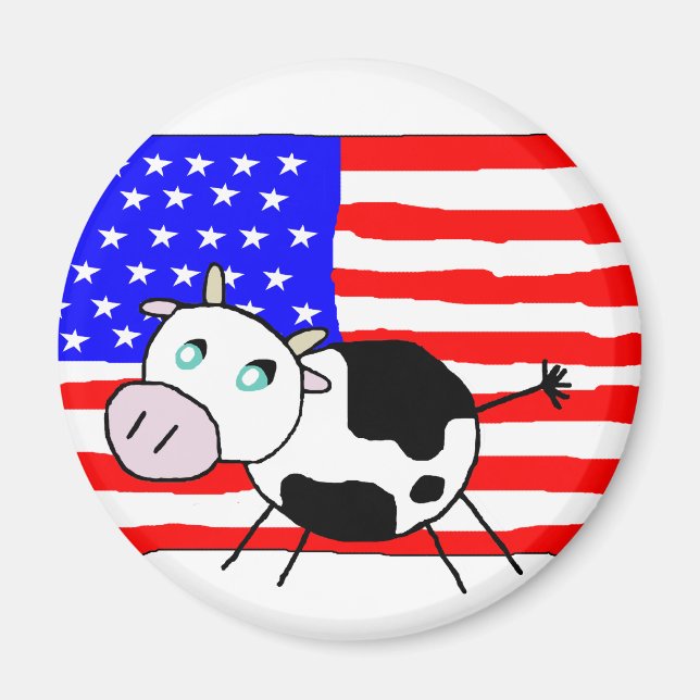Íman Imagem de Vaca dos EUA (Frente)