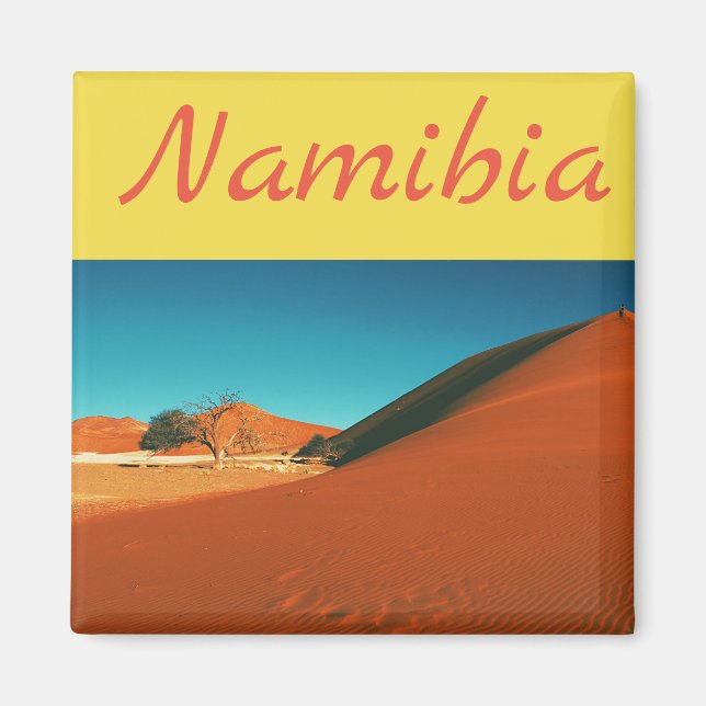 Íman Imagem de Vista de Paisagem de Areia da Namíbia (Frente)