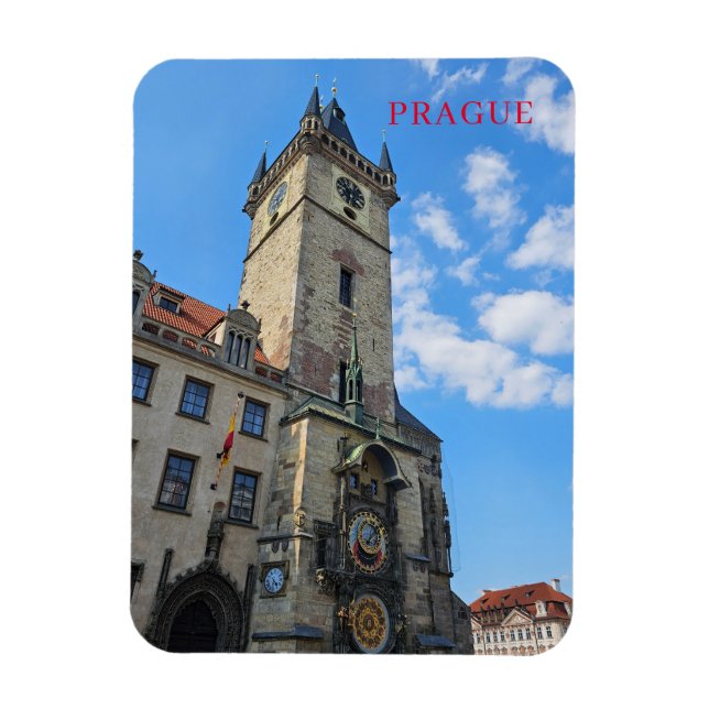 Íman Imagem de visualização Astronômica do Relógio Prag (Vertical)
