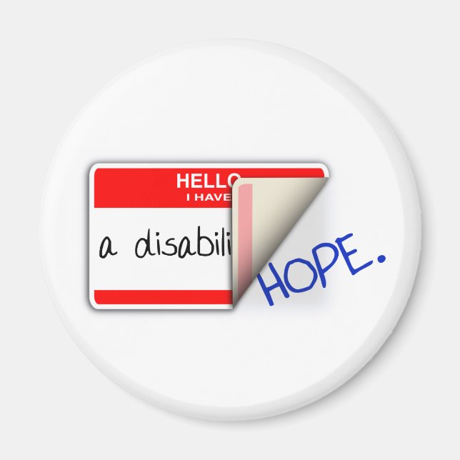 Íman Imagem desativada rotulada (Frente)