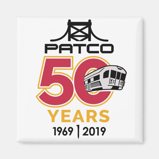 Íman Imagem do 50º Aniversário do PATCO (Frente)