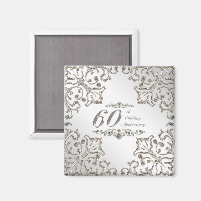 Íman Imagem do Aniversário de Casamento de Diamante Gli (Front/Back)