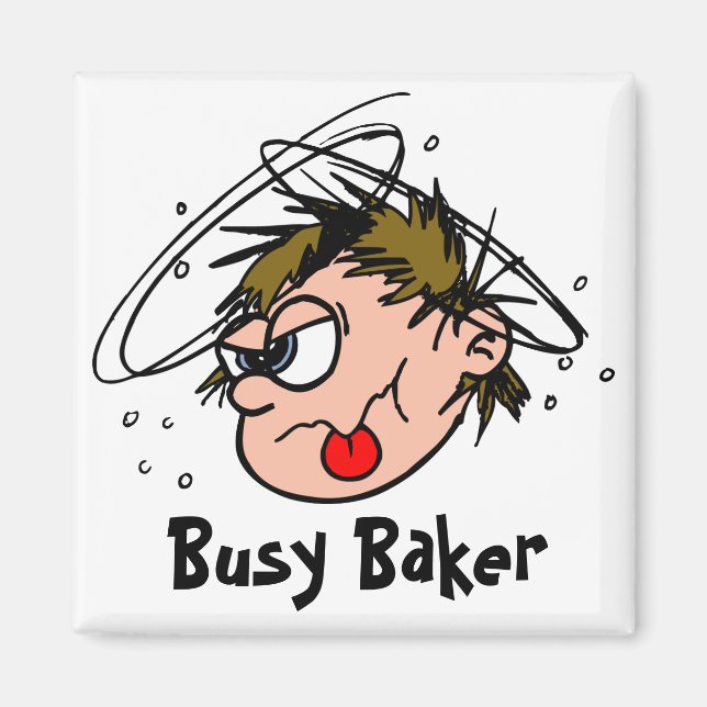 Íman Imagem do Baker Ocupado (Frente)