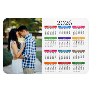 Íman Imagem do Calendário de Fotografias Personalizada 
