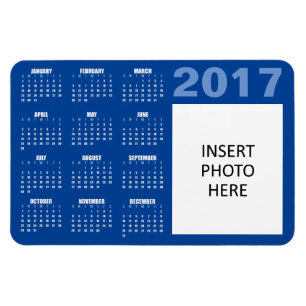 Íman Imagem do Calendário Personalizada de 2017