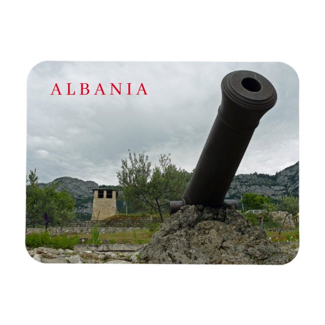 Íman Imagem do canhão do Castelo de Albânia Kruje (Horizontal)