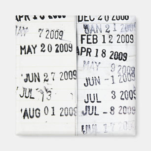 Íman Imagem do Carimbo Data da Biblioteca