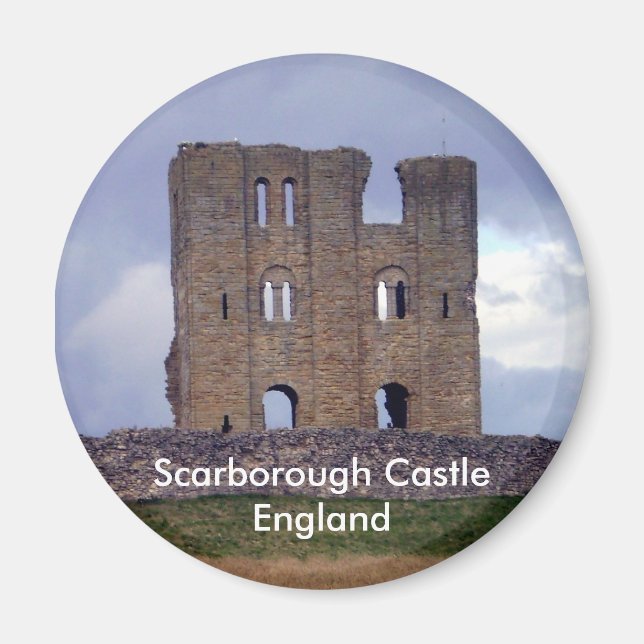 Íman Imagem do Castelo de Scarborough England (Frente)