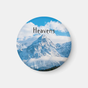 Íman Imagem do Céu Azul Personalizada com nome de texto