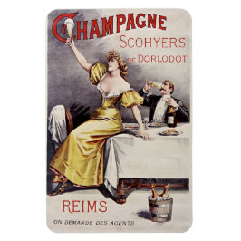 Íman Imagem do Champagne francês Vintage