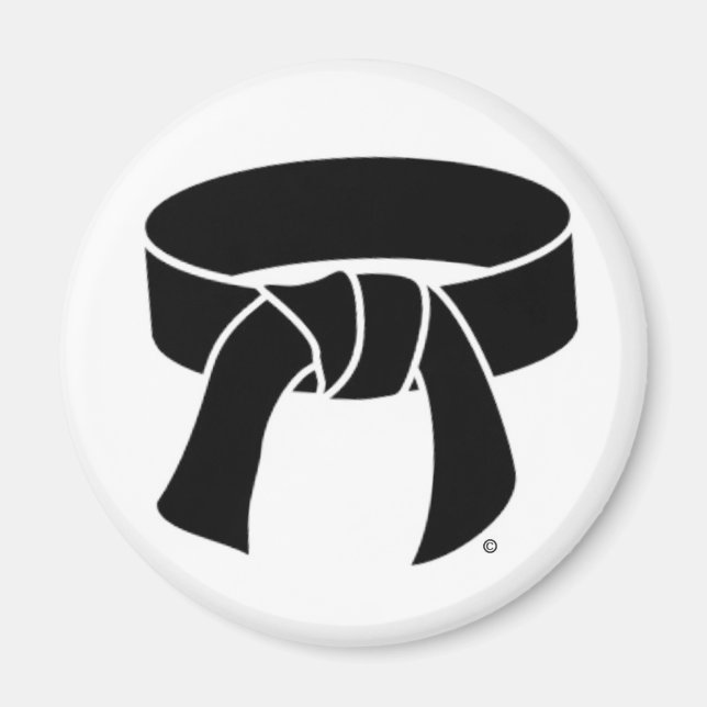 Íman Imagem do Cinturão de Filas Negras Artes Marciais (Frente)