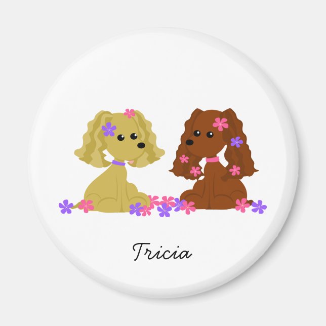 Íman Imagem do Cocker Spaniel (Frente)