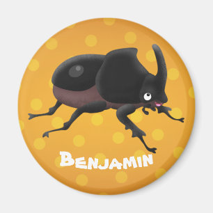 Íman Imagem do desenho animado do besouro da rinoceront