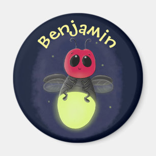 Íman Imagem do desenho animado do inseto de iluminaçã