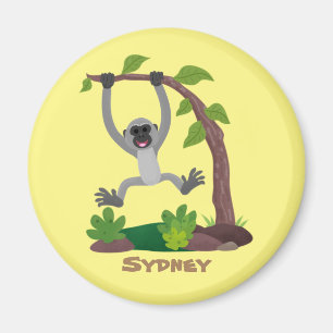 Íman Imagem do desenho animado em forma de fita, feliz 