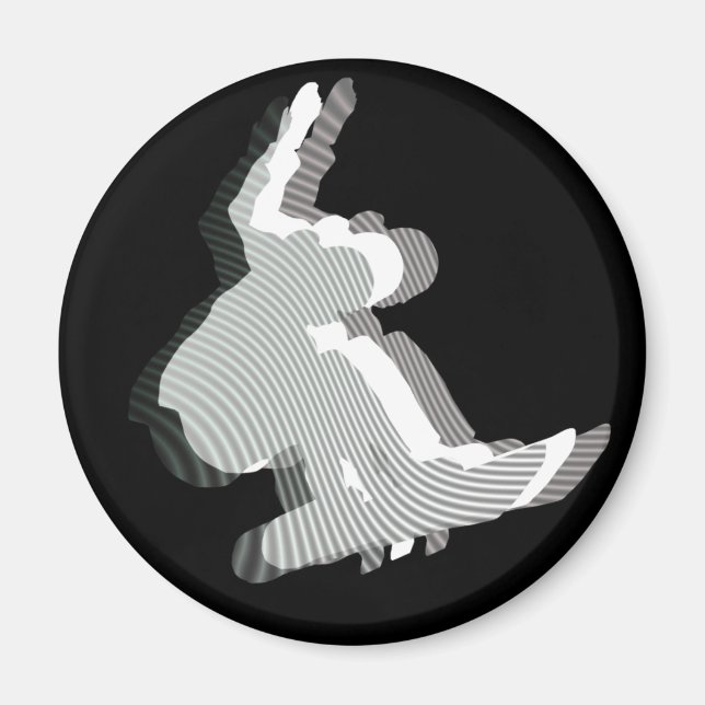 Íman Imagem do Design do logotipo da prancha de neve (Frente)