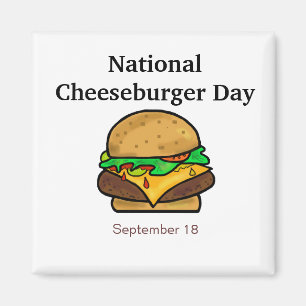 Íman Imagem do Dia Nacional do Cheeseburger