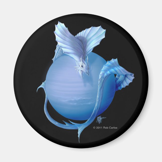 Íman Imagem do Dragão do Netuno (Frente)