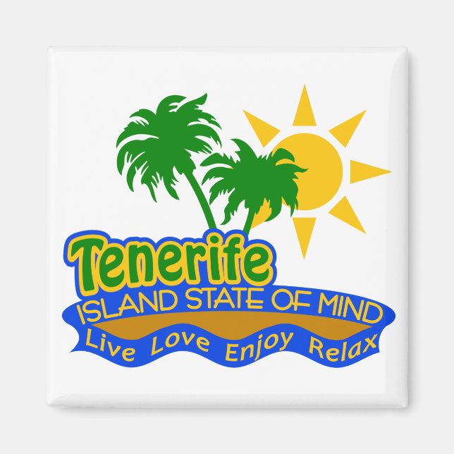 Íman Imagem do Estado da Mente de Tenerife (Frente)