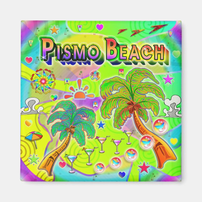 Íman Imagem do Foco da Mente de Praia Pismo (Frente)