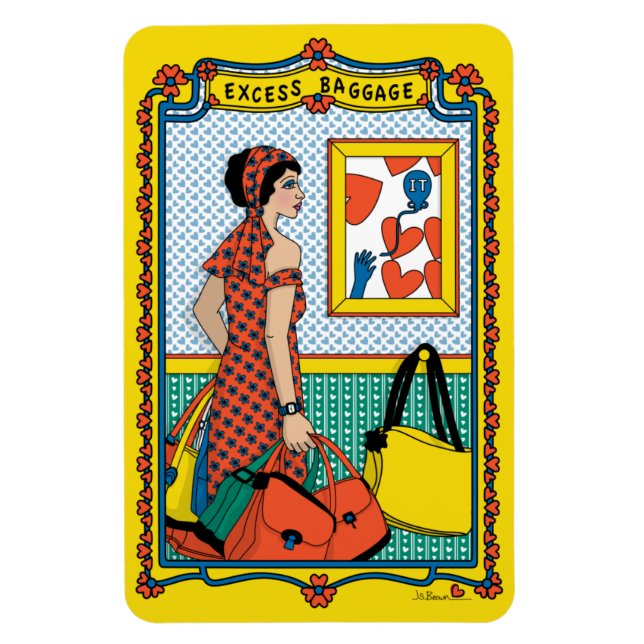 Íman Imagem do frigorífico Excesso Baggauge_B_4x6 (Vertical)