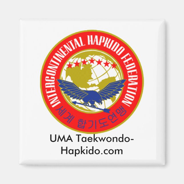 Íman Imagem do frigorífico IHF Hapkido (Frente)