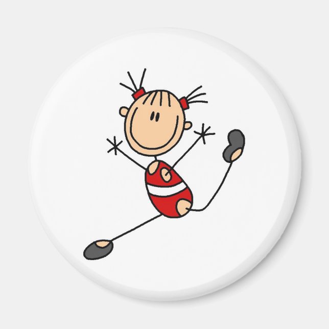 Íman Imagem do ginasta Stick Girl (Frente)