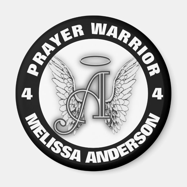 Íman Imagem do Guerreiro do Anjo do Guardião (Frente)