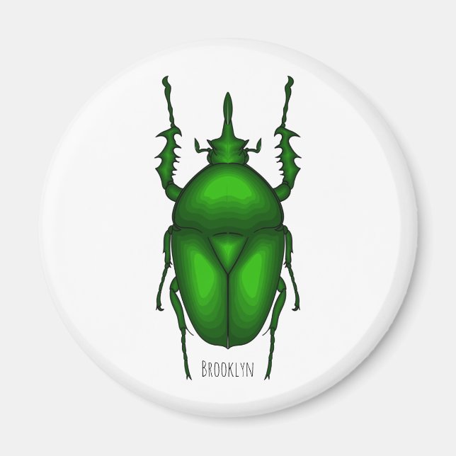 Íman Imagem do inseto Mecynorhina torquata (Frente)