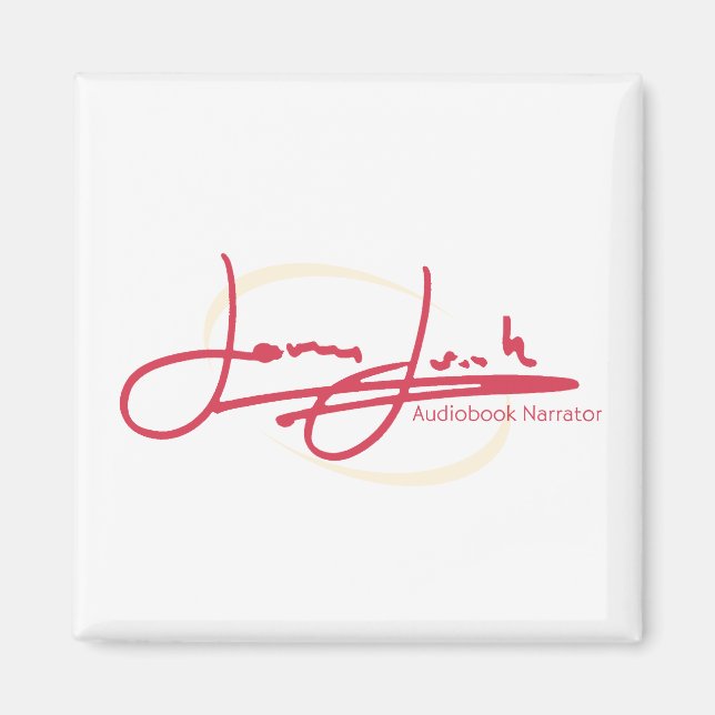 Íman Imagem do James Joseph Square, Vermelho/Dourado (Frente)