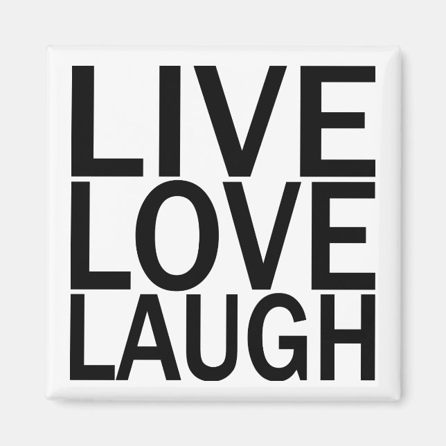 Íman Imagem do Live Love Laugh (Frente)
