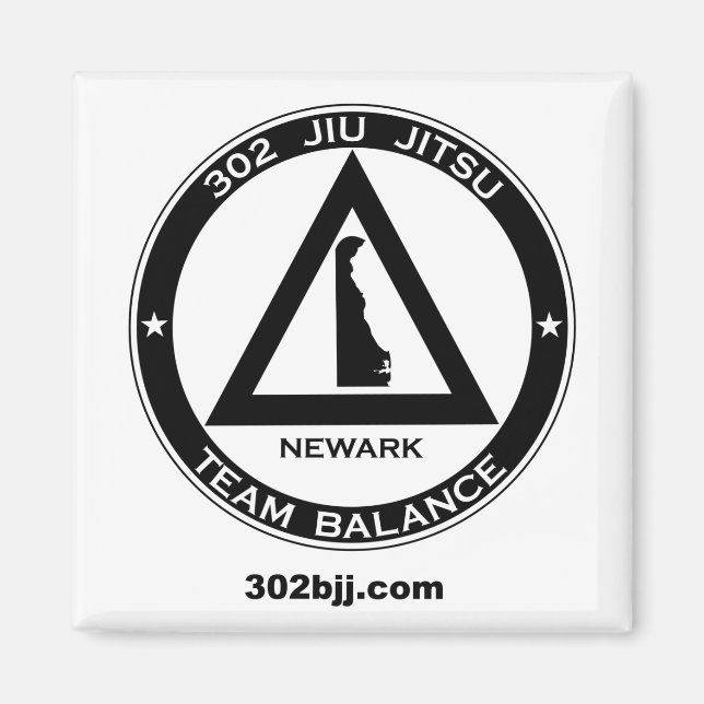 Íman Imagem do logotipo Jiu Jitsu 302 (Frente)