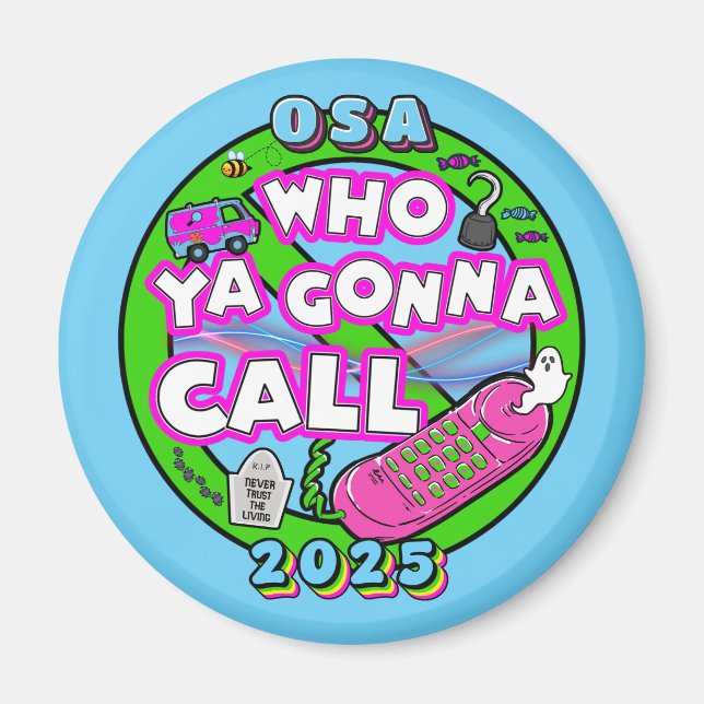 Íman Imagem do logotipo OSA 2025 (Frente)