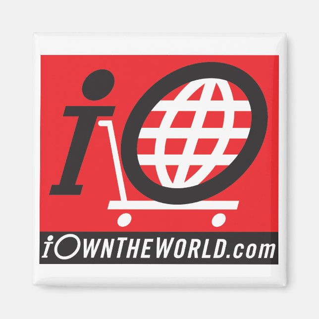 Íman Imagem do logotipo preto (Frente)