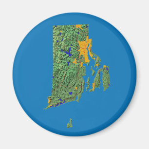 Íman Imagem do Mapa da Ilha Rhode