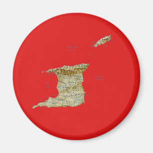 Íman Imagem do Mapa de Trinidad e Tobago