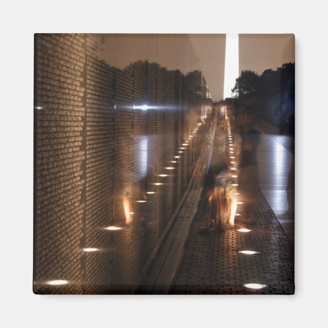 Íman Imagem do Muro Memorial dos Veteranos do Vietnã (Frente)