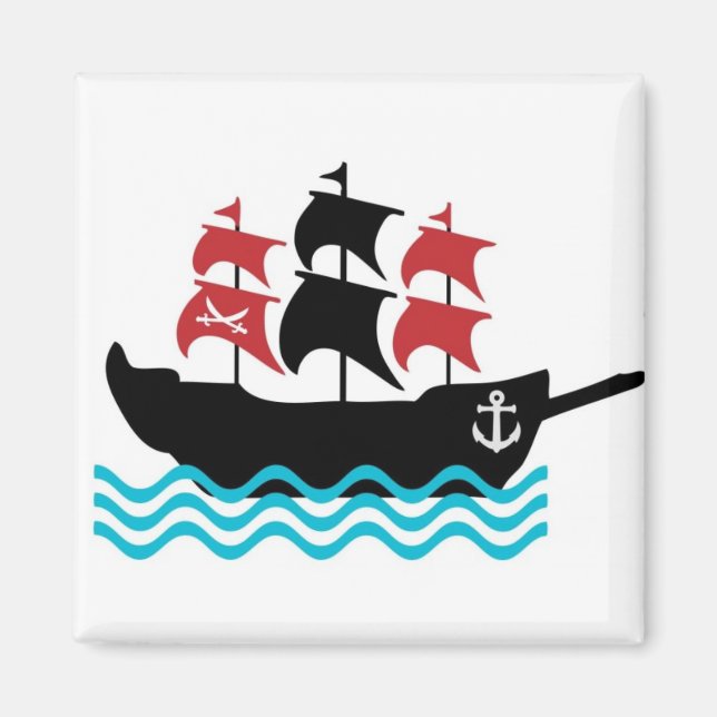 Íman Imagem do navio pirata (Frente)