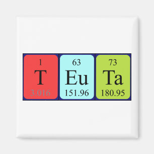 Íman Imagem do nome da mesa periódica de Ceuta