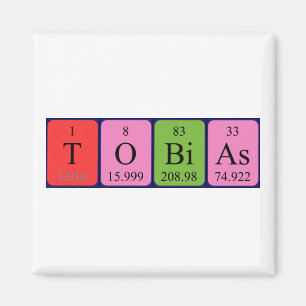 Íman Imagem do nome da mesa periódica Tobias