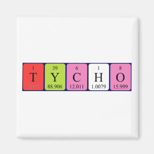 Íman Imagem do nome da mesa periódica Tycho
