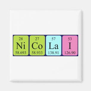 Íman Imagem do nome periódico da mesa Nicolai