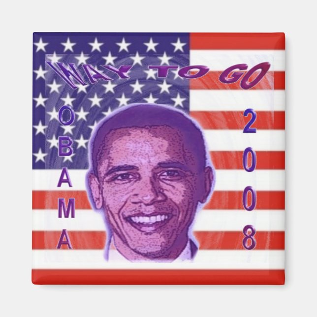 Íman Imagem do OBAMA 2008 (Frente)