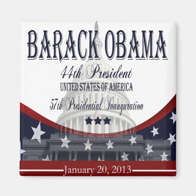 Íman Imagem do Obama 2013 (Frente)
