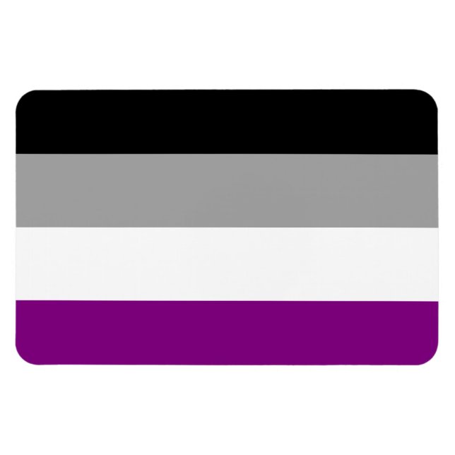 Íman Imagem do Orgulho Asexual (Horizontal)