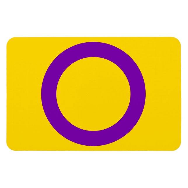 Íman Imagem do Orgulho Intersexual (Horizontal)