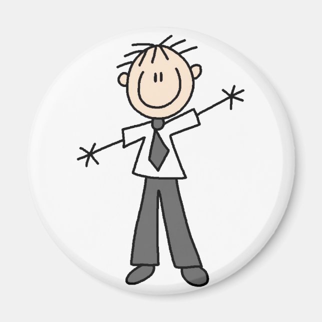 Íman Imagem do Pai Stick Figure (Frente)