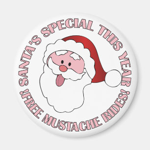 Íman Imagem do papai noel Mustache