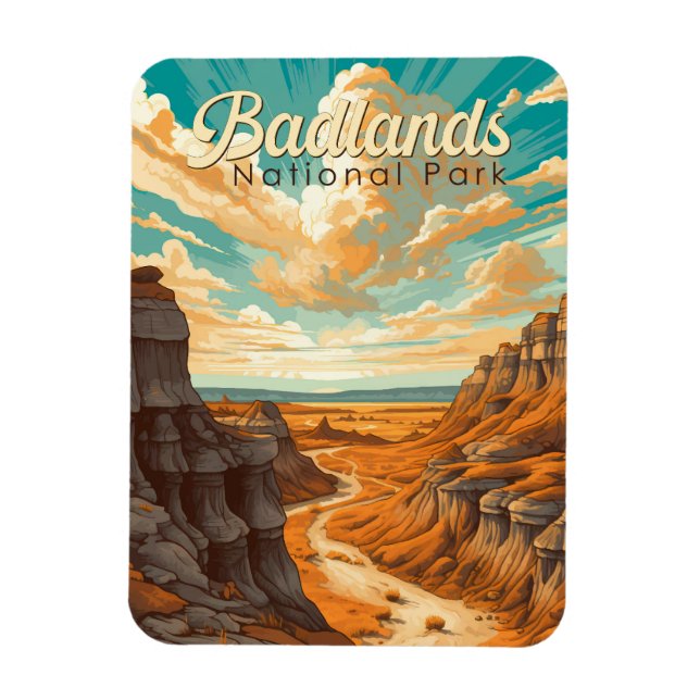 Íman Imagem do Parque Nacional de Badlands (Vertical)