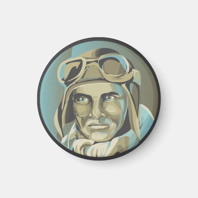 Íman Imagem do Piloto Aces Arrastados (Frente)